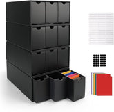 RLAVBL: 12-Pack Trading Card Storage Boxes (600 CT Each, 48 Dividers) – Holds 12,000+ Cards for MTG, Pokémon, TCG & Sports Cards